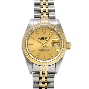 ロレックス デイトジャスト  69173 シャンパン レディース 時計 【中古】【wristwatch】