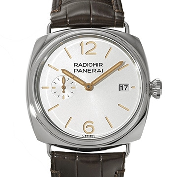 パネライ ラジオミール クアランタ PAM01570 シルバー メンズ 時計 【中古】【wristwatch】