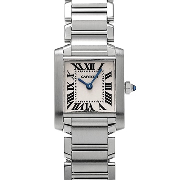 カルティエ タンクフランセーズ SM　 W51008Q3 シルバー レディース 時計 【中古】【wristwatch】