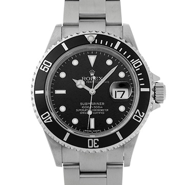 ロレックス サブマリーナ デイト 16610 ブラック メンズ 時計 【中古】【wristwatch】