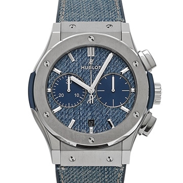 ウブロ クラシックフュージョン クロノグラフ ジーンズ 521.NX.2770.NR.JPN18 ジーンズ メンズ 時計 【中古】【wristwatch】