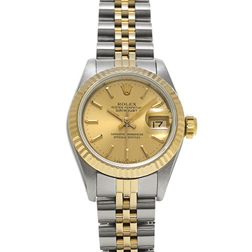ロレックス デイトジャスト  69173 シャンパン レディース 時計 【中古】【wristwatch】