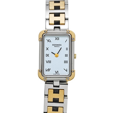 エルメス クロアジュール CR1.220.130/3760 ホワイト レディース 時計 【中古】【wristwatch】