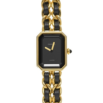 シャネル プルミエール S H0001 ブラック レディース 時計 【中古】【wristwatch】