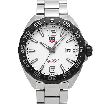 タグ ホイヤー フォーミュラ1 クォーツ WAZ1111.BA0875 ホワイト メンズ 時計 【中古】【wristwatch】