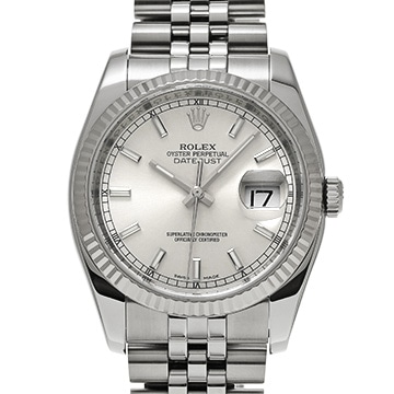 ロレックス デイトジャスト 116234 シルバー メンズ 時計 【中古】【wristwatch】