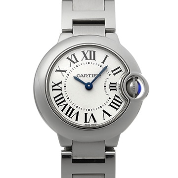 カルティエ バロンブルー ドゥ カルティエ 28mm W69010Z4 シルバー レディース 時計 【中古】【wristwatch】