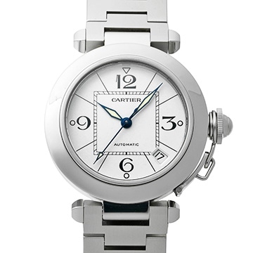 カルティエ パシャC W31074M7 ホワイト ユニセックス 時計 【中古】【wristwatch】