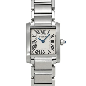 カルティエ タンクフランセーズ SM　 W51008Q3 シルバー レディース 時計 【中古】【wristwatch】