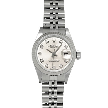 ロレックス デイトジャスト 69174G シルバー/ダイヤモンド レディース 時計 【中古】【wristwatch】