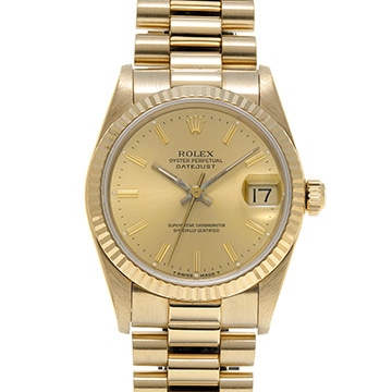 ロレックス デイトジャスト 68278 シャンパン ユニセックス 時計 【中古】【wristwatch】