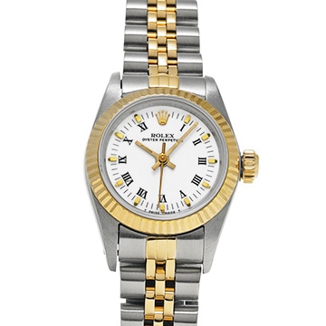 ロレックス オイスターパーペチュアル 67193 シャンパン レディース 時計 【中古】【wristwatch】