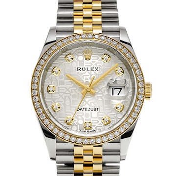 ロレックス デイトジャスト 36 126283RBR シルバーコンピュータ/ダイヤモンド メンズ 時計 【中古】【wristwatch】