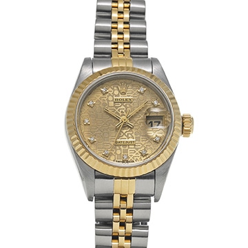 ロレックス デイトジャスト 26 69173G シャンパンコンピュータ/ダイヤモンド レディース 時計 【中古】【wristwatch】