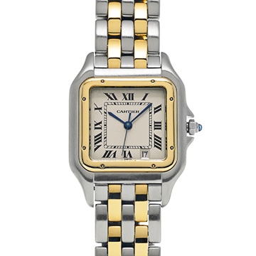カルティエ パンテール MM W25028B6 アイボリー ユニセックス 時計 【中古】【wristwatch】