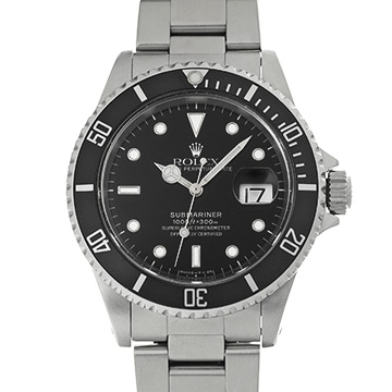 ロレックス サブマリーナ デイト 16610 ブラック メンズ 時計 【中古】【wristwatch】
