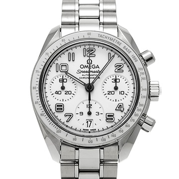 オメガ スピードマスター デイト 324.30.38.40.04.001 ホワイト メンズ 時計 【中古】【wristwatch】