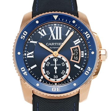 カルティエ カリブル ドゥ カルティエ WGCA0009 ブルー メンズ 時計 【中古】【wristwatch】