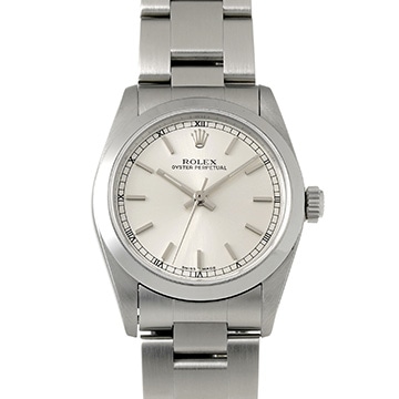 ロレックス オイスターパーペチュアル 77080 シルバー ユニセックス 時計 【中古】【wristwatch】