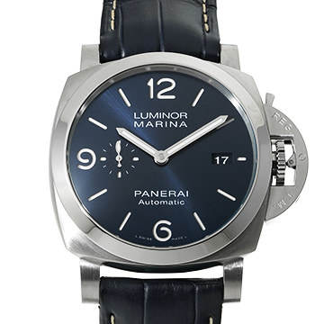 パネライ ルミノールマリーナ 44MM PAM01313 ブルー メンズ 時計 【中古】【wristwatch】