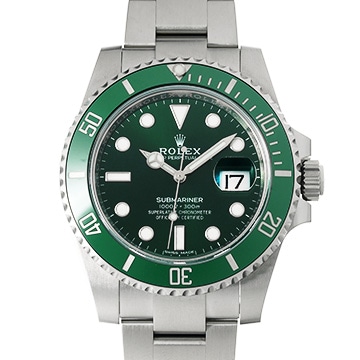 ロレックス サブマリーナ デイト 116610LV グリーン メンズ 時計 【中古】【wristwatch】