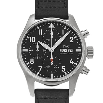 IWC パイロットウォッチ クロノグラフ 41 IW388111 ブラック メンズ 時計 【中古】【wristwatch】