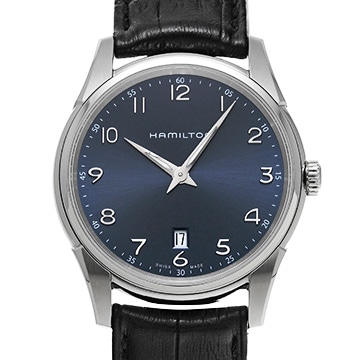 ハミルトン ジャズマスター シンライン クオーツ H38511743 ブルー メンズ 時計 【中古】【wristwatch】