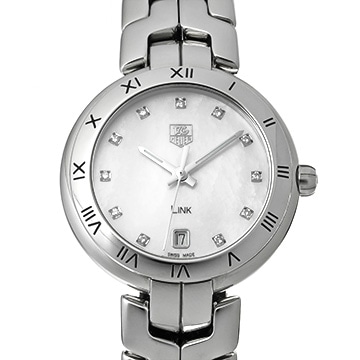 タグ ホイヤー リンク WAT1315.BA0956 ホワイトシェル/ダイヤモンド レディース 時計 【中古】【wristwatch】