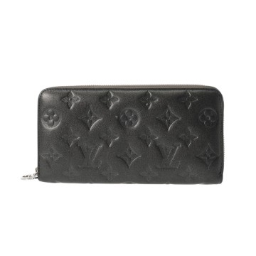 ルイ ヴィトン モノグラム ジッピーウォレット アントラシット M81763 ラムレザー レディース 財布 【中古】【purse】