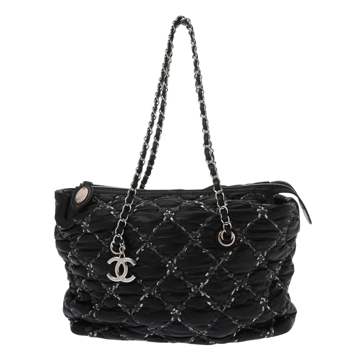 シャネル パリビザンス チェーンショルダーバッグ ブラック A50633 ナイロン レディース バッグ 【中古】【bag】
