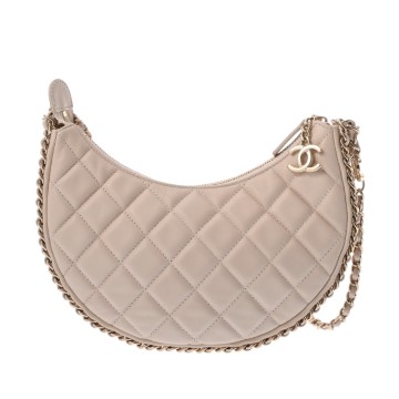 シャネル マトラッセ チェーンショルダー ベージュ AS3919 ラムスキン レディース バッグ 【中古】【bag】