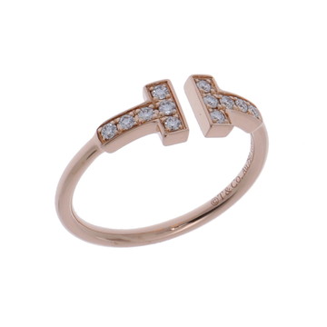 ティファニー Tワイヤーリング ゴールド K18ピンクゴールド PG レディース ジュエリー 【中古】【jewelry】