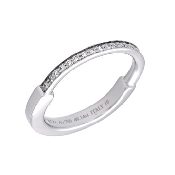 ティファニー ロック リング #13 シルバー K18ホワイトゴールド WG レディース ジュエリー 【中古】【jewelry】