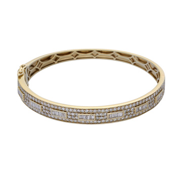 アヴァランチ ダイヤ ブレスレット イエロー K10イエローゴールド YG レディース ジュエリー 【中古】【jewelry】