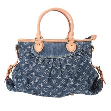 ルイ ヴィトン モノグラム ネオカヴィ MM ブルー M95349 モノグラムデニム レディース バッグ 【中古】【bag】
