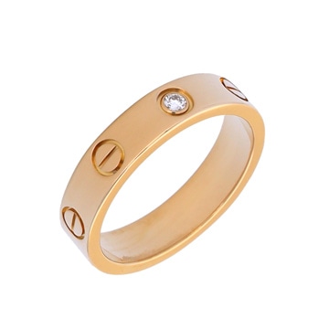 カルティエ ミニラブリング 1PD #48 ゴールド CRB4056148 K18イエローゴールド YG レディース ジュエリー 【中古】【jewelry】