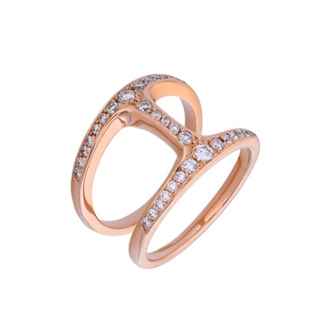 ホーセンブース デイムファントム リング #19 ピンク K18ピンクゴールド PG レディース ジュエリー 【中古】【jewelry】