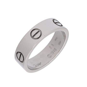 カルティエ ラブリング #56 シルバー K18ホワイトゴールド WG ユニセックス ジュエリー 【中古】【jewelry】