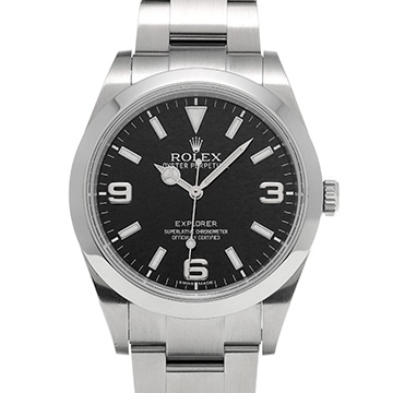 ロレックス エクスプローラー 214270 ブラック メンズ 時計 【中古】【wristwatch】
