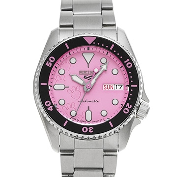 セイコー ５スポーツ ピンクパンサー コラボレーション限定モデル SBSA321 ピンク ユニセックス 時計 【中古】【wristwatch】