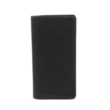 ルイ ヴィトン ダミエアンフィニ ポルトフォイユ ブラザ オニキス N63010 レザー メンズ 財布 【中古】【purse】