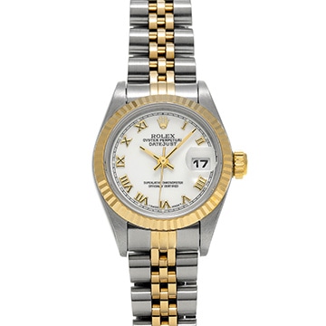 ロレックス デイトジャスト 69173 ホワイト レディース 時計 【中古】【wristwatch】