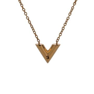 ルイ ヴィトン ネックレス エッセンシャルV ゴールド M61083 メタル レディース ジュエリー 【中古】【jewelry】