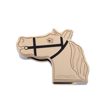 エルメス スカーフリング カドリ―ジュ シャンパンゴールド金具 メタル ユニセックス ジュエリー 【中古】【jewelry】