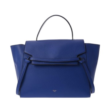 セリーヌ 2WAY ベルトバッグ ミニ ブルー 176103ZVA レザー レディース バッグ 【中古】【bag】
