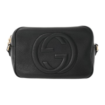 グッチ ソーホー スモール ディスコバッグ ブラック 308364 520981 レザー レディース バッグ 【中古】【bag】