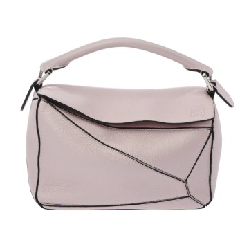 ロエベ パズルバッグ スモール アイスピンク 322.81.S21 クラシックカーフ レディース バッグ 【中古】【bag】