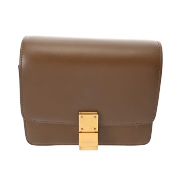 セリーヌ クラシック ボックス スモール キャメルブラウン 189183DLS.04FG カーフ レディース バッグ 【中古】【bag】