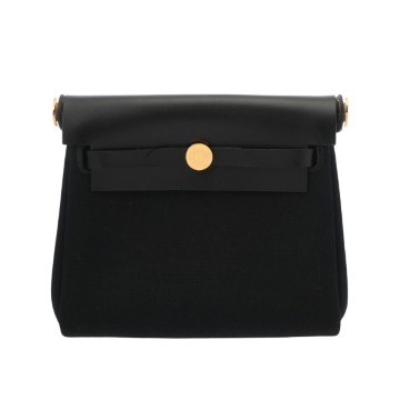 エルメス エールバッグ ジップミニ ブラック トワルミリタリー/ヴァッシュハンター ユニセックス バッグ 【新品】【bag】