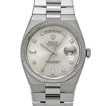 ロレックス デイデイト クォーツ 19019A シルバー/ダイヤモンド メンズ 時計 【中古】【wristwatch】